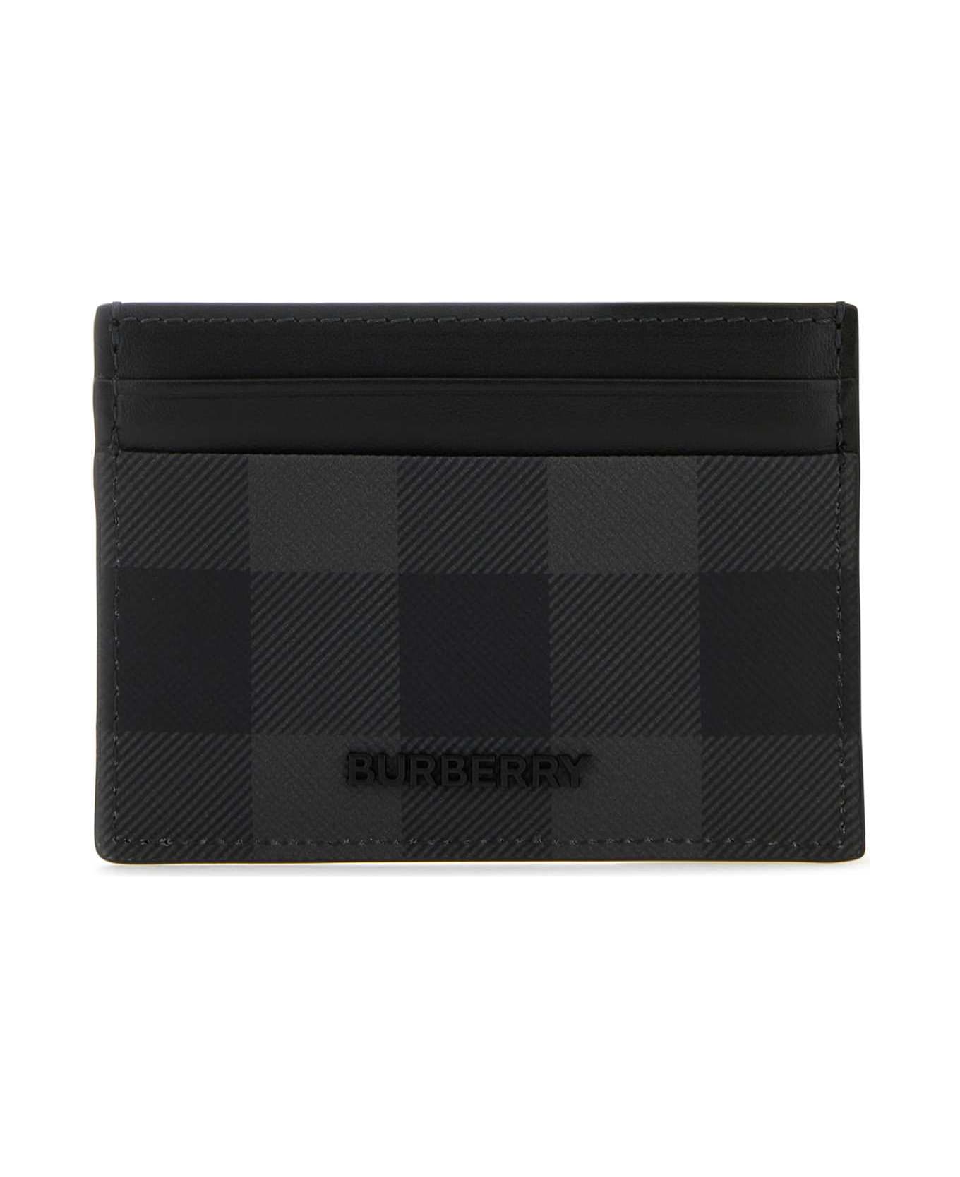 Burberry Printed Canvas Card Holder - CHARCOAL