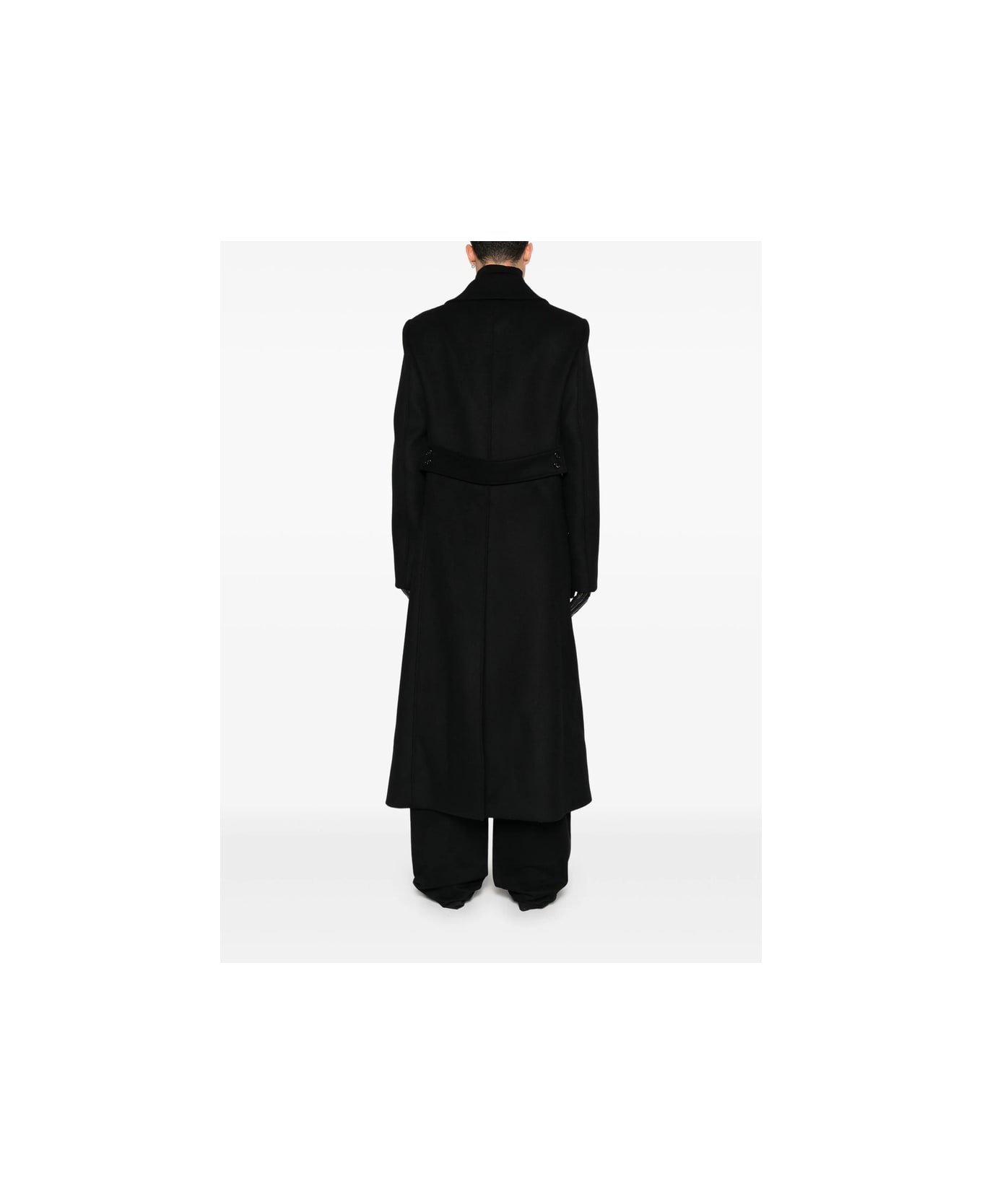 Ann Demeulemeester Coat - BLACK/BLUE