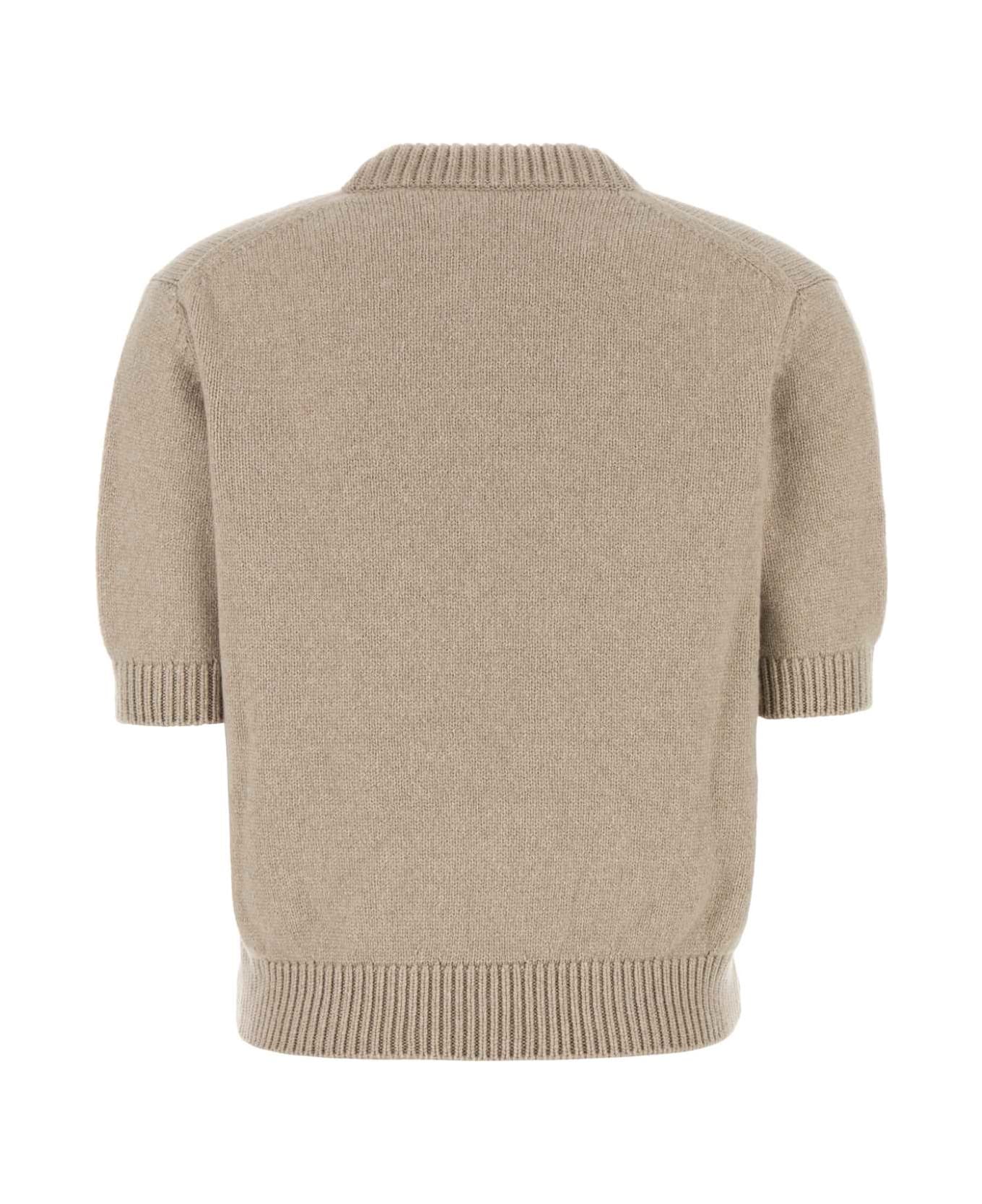 Khaite Cappuccino Cashmere Davin Sweater - PUTTY