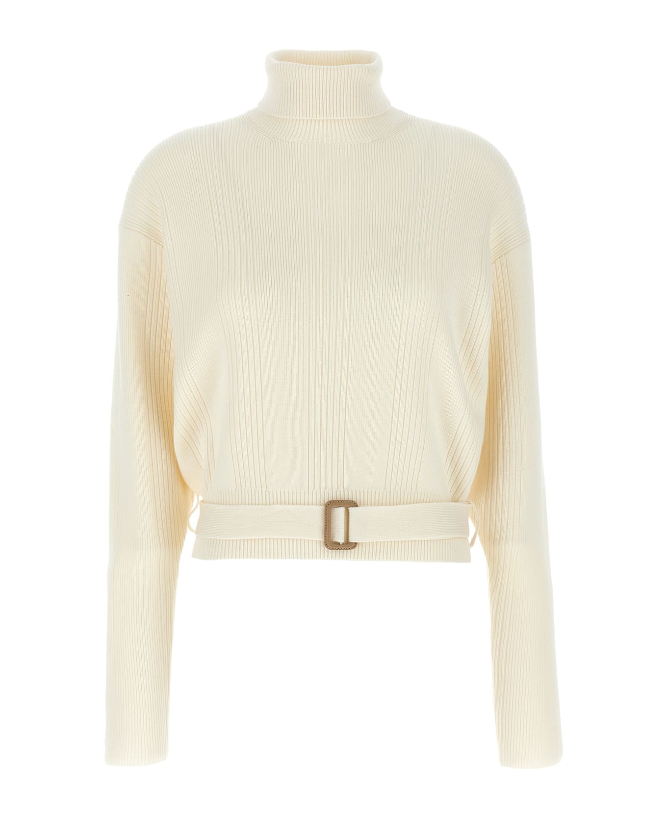 Chloé Belt Sweater - White