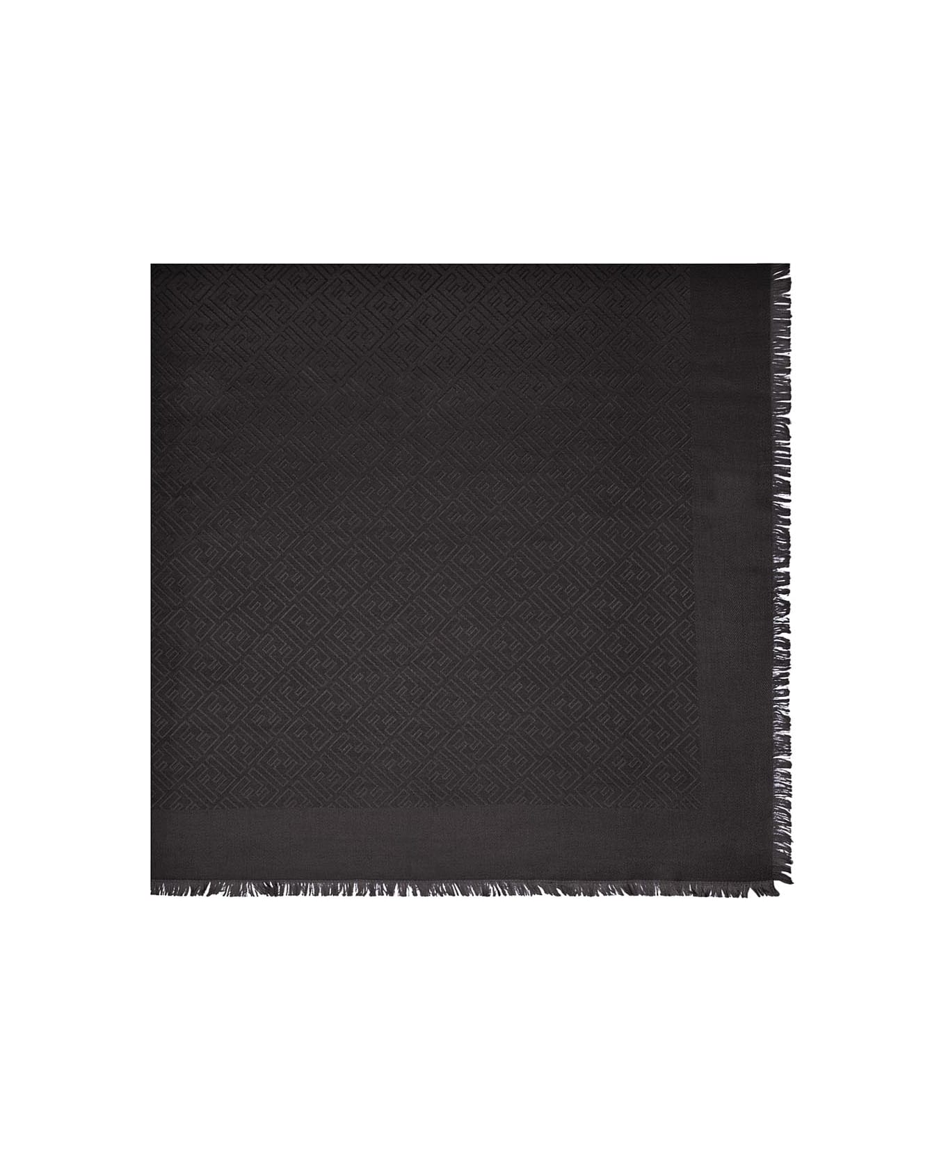 Fendi Fendi Ff Jacquard Shawl - NERO
