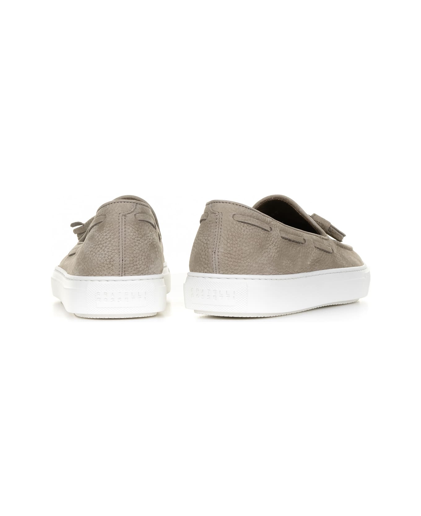 Fratelli Rossetti One Moccasin In Beige Suede And Rubber Sole - CORDA