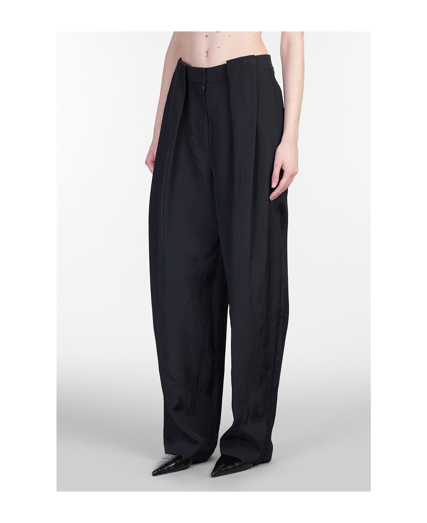 Stella McCartney Pants In Black Viscose - black