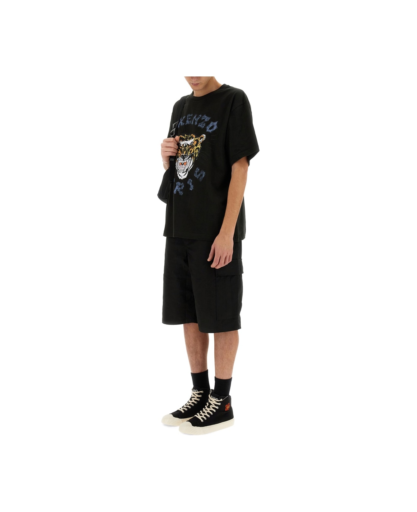 Kenzo Oversize Fit T-shirt - BLACK
