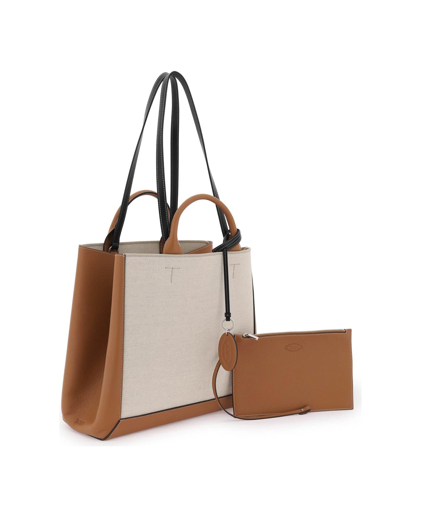 Tod's Shopping Bag - MASTICE KENIA SC NERO (Beige)