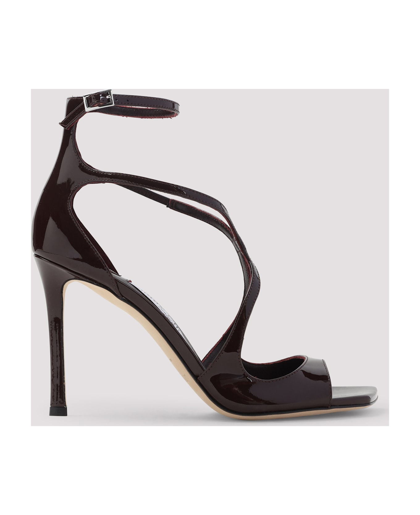 Jimmy Choo Azia 95 Sandals - Deep Merlot サンダル
