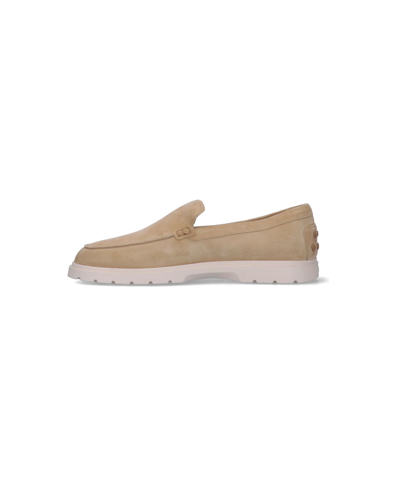 Tod's Suede Loafers - Beige