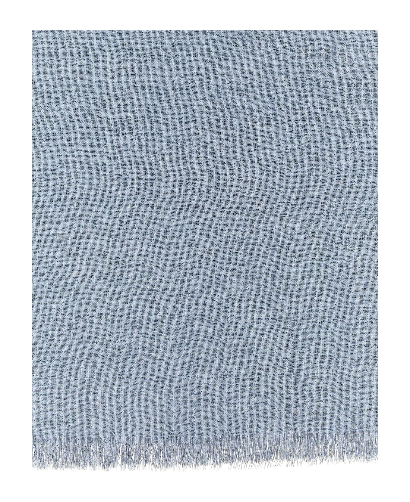 Brunello Cucinelli Lurex Scarf - Light Blue