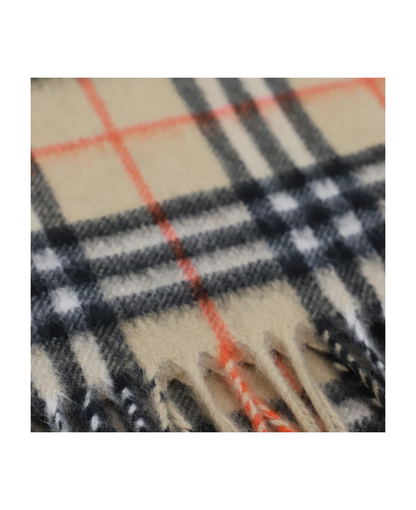 Burberry Beige Wool Scarf - SAND IP CHECK