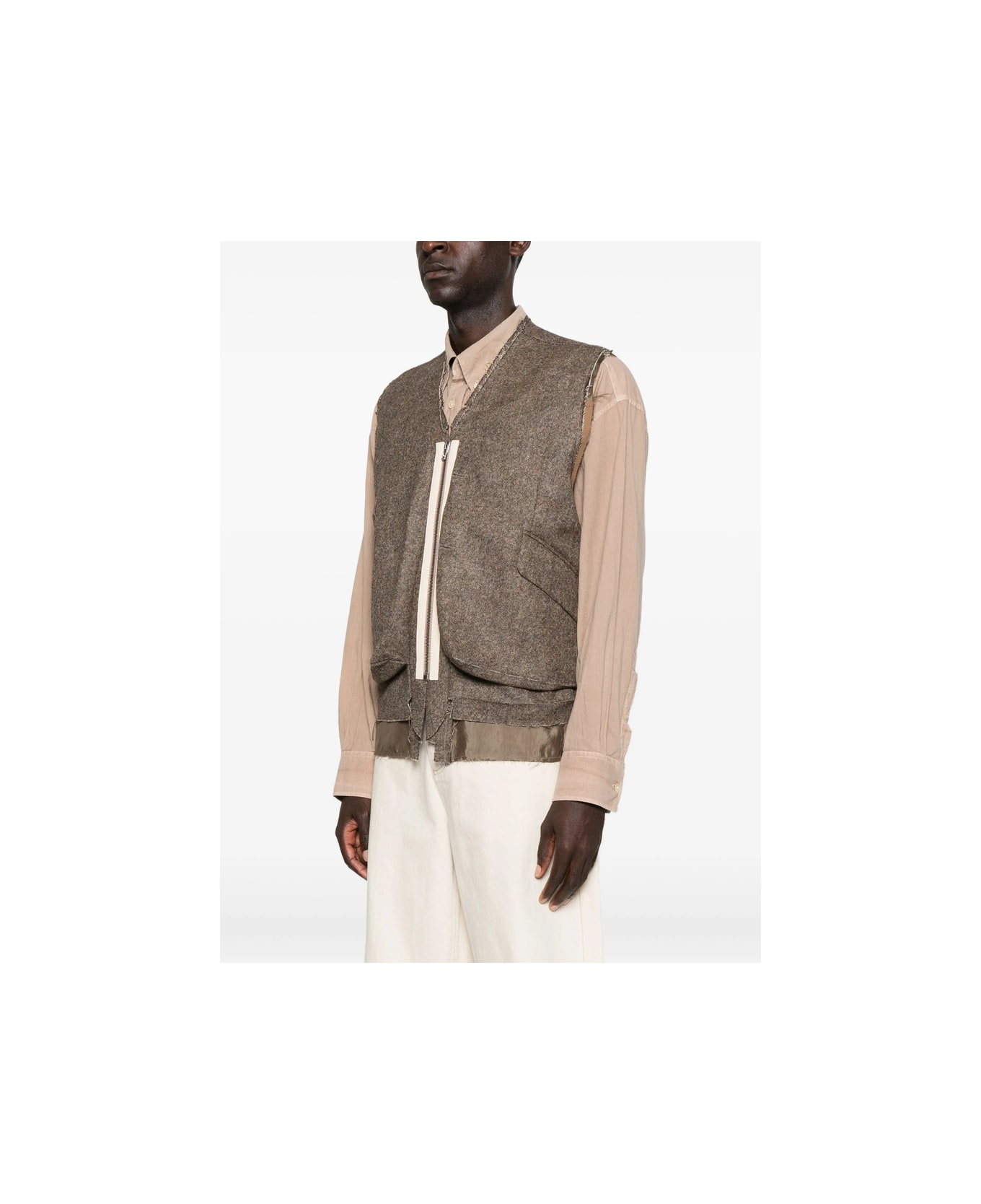 Maison Margiela Outwear Waistcoat - BROWN