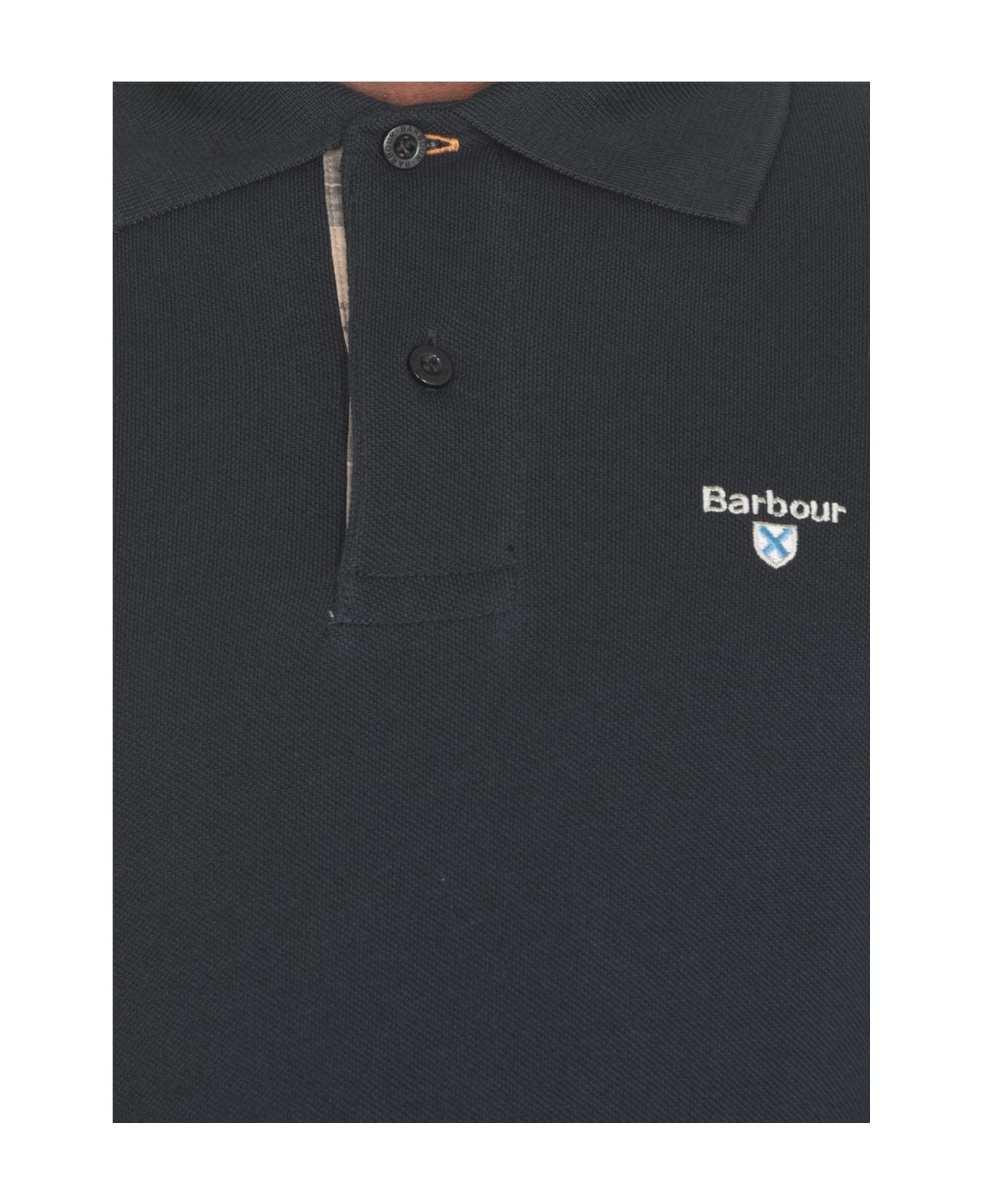 Barbour Logoed Polo Shirt - Blue ポロシャツ