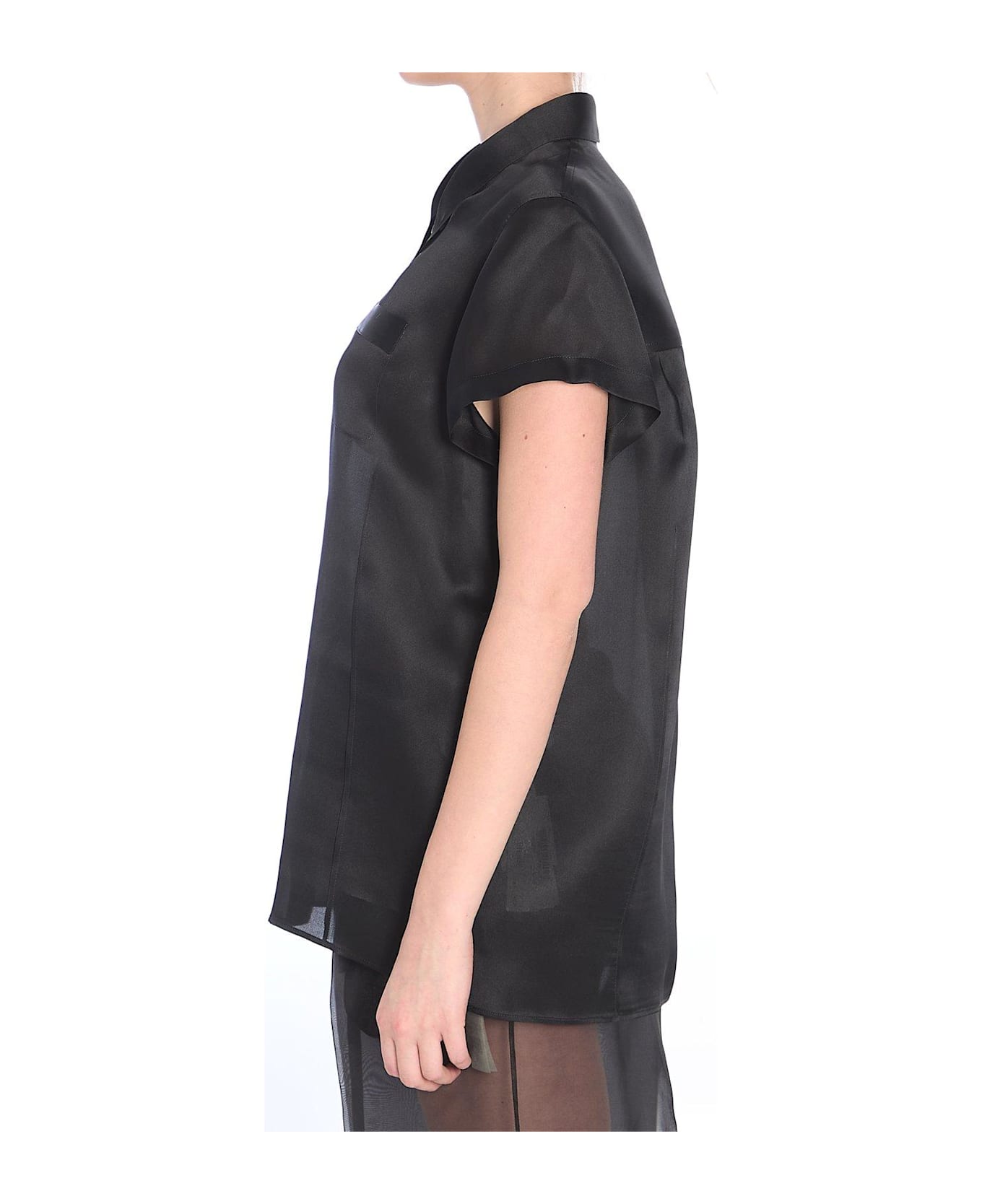 Khaite Keefe Button-up Blouse - BLACK