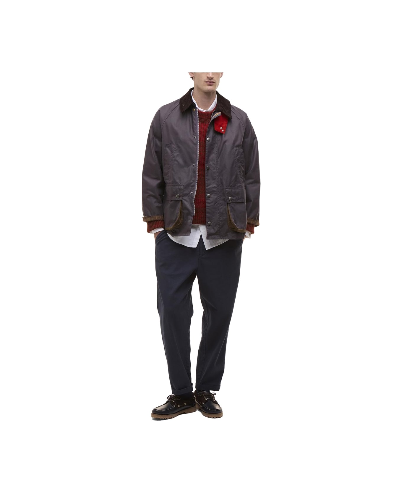 Paul Smith Waxed Cotton Jacket - PURPLE