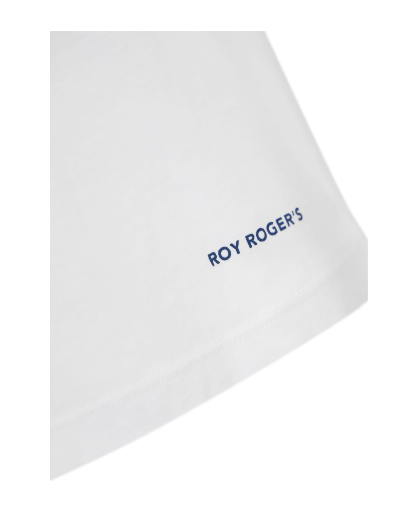 Roy Rogers Cotton T-shirt With Logo - Optic white シャツ
