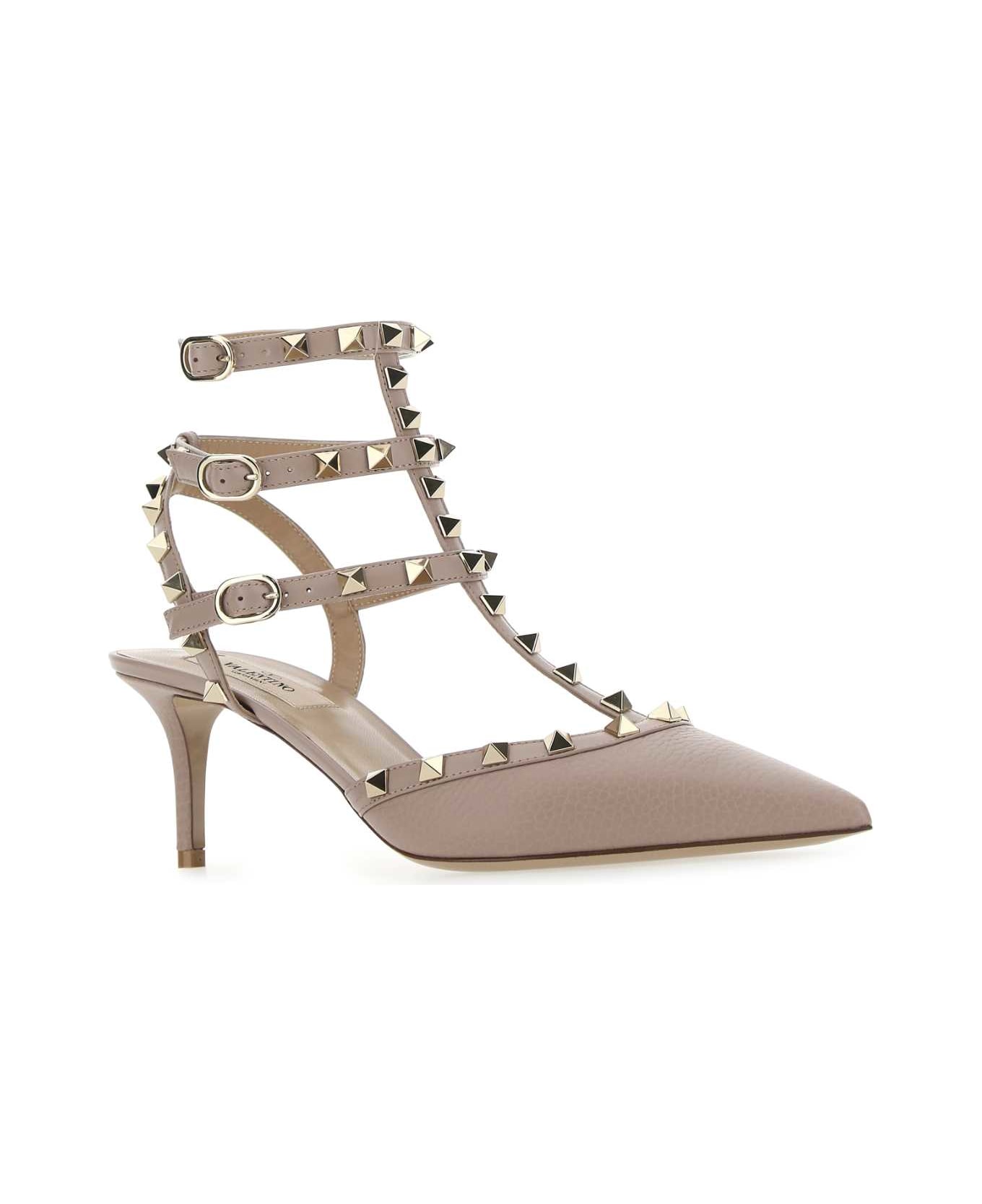 Valentino Garavani Rockstud Pumps - POUDRE