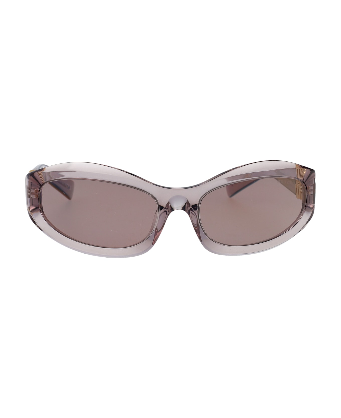 Miu Miu Eyewear 0mu 14zs Sunglasses - MAUVE TRASPARENT
