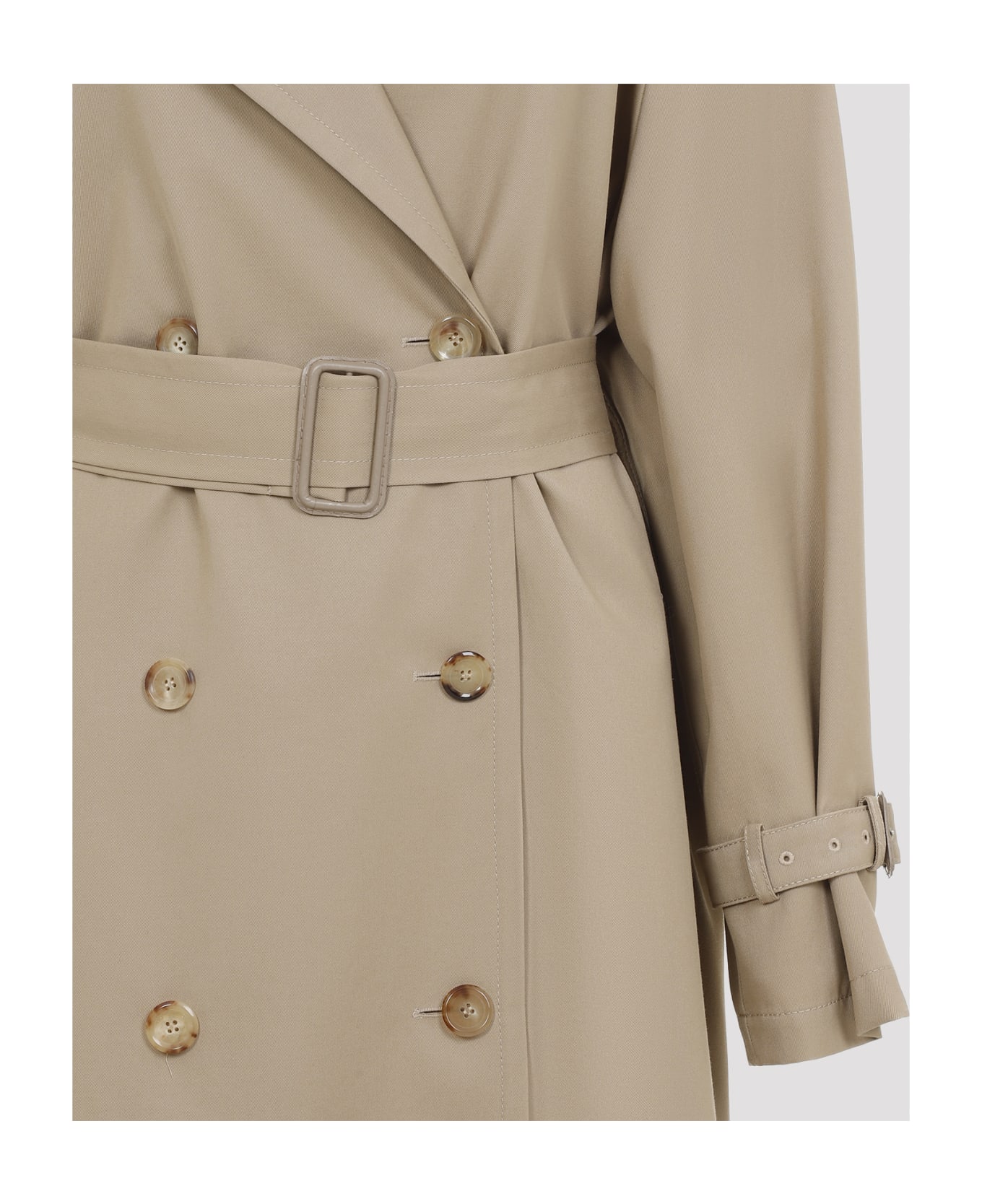 Moschino Cotton Nylon Coat - Beige