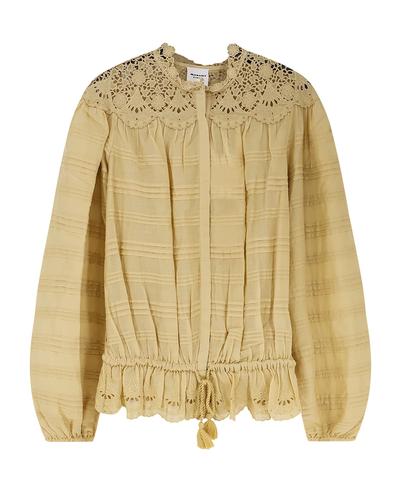 Marant Étoile Polly Organic Cotton Shirt - Light Ochre