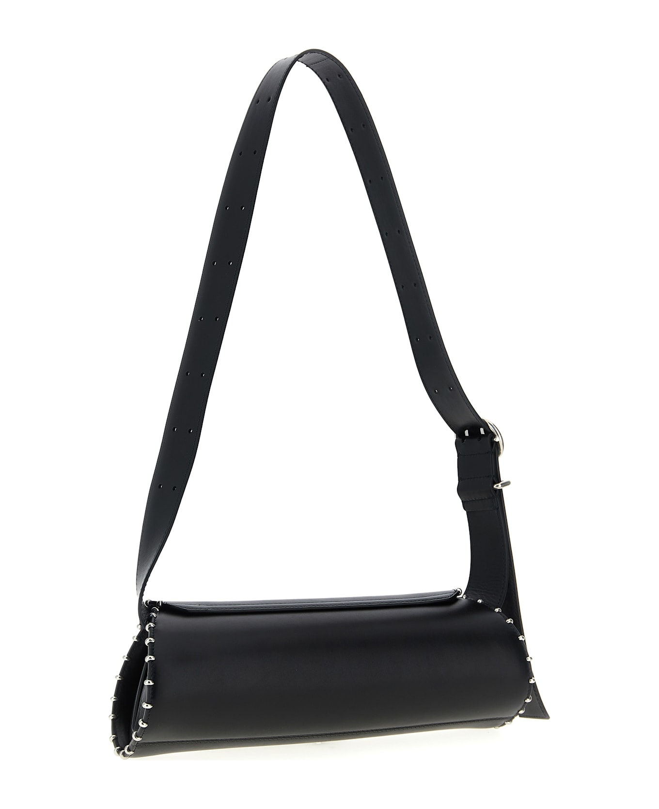 Jil Sander 'cannolo' Small Shoulder Bag - Black