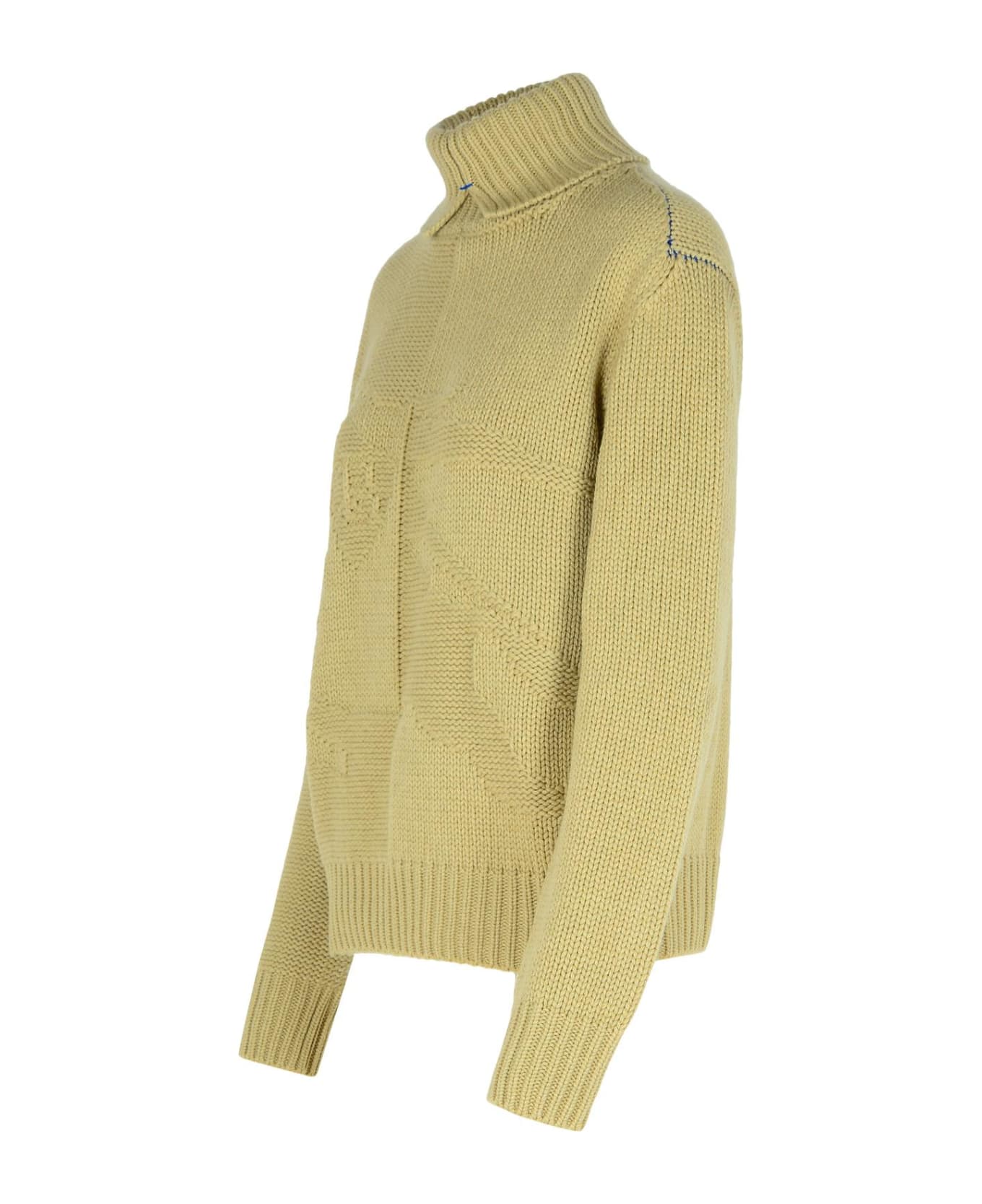 Burberry Green Cashmere Turtleneck Sweater - Green