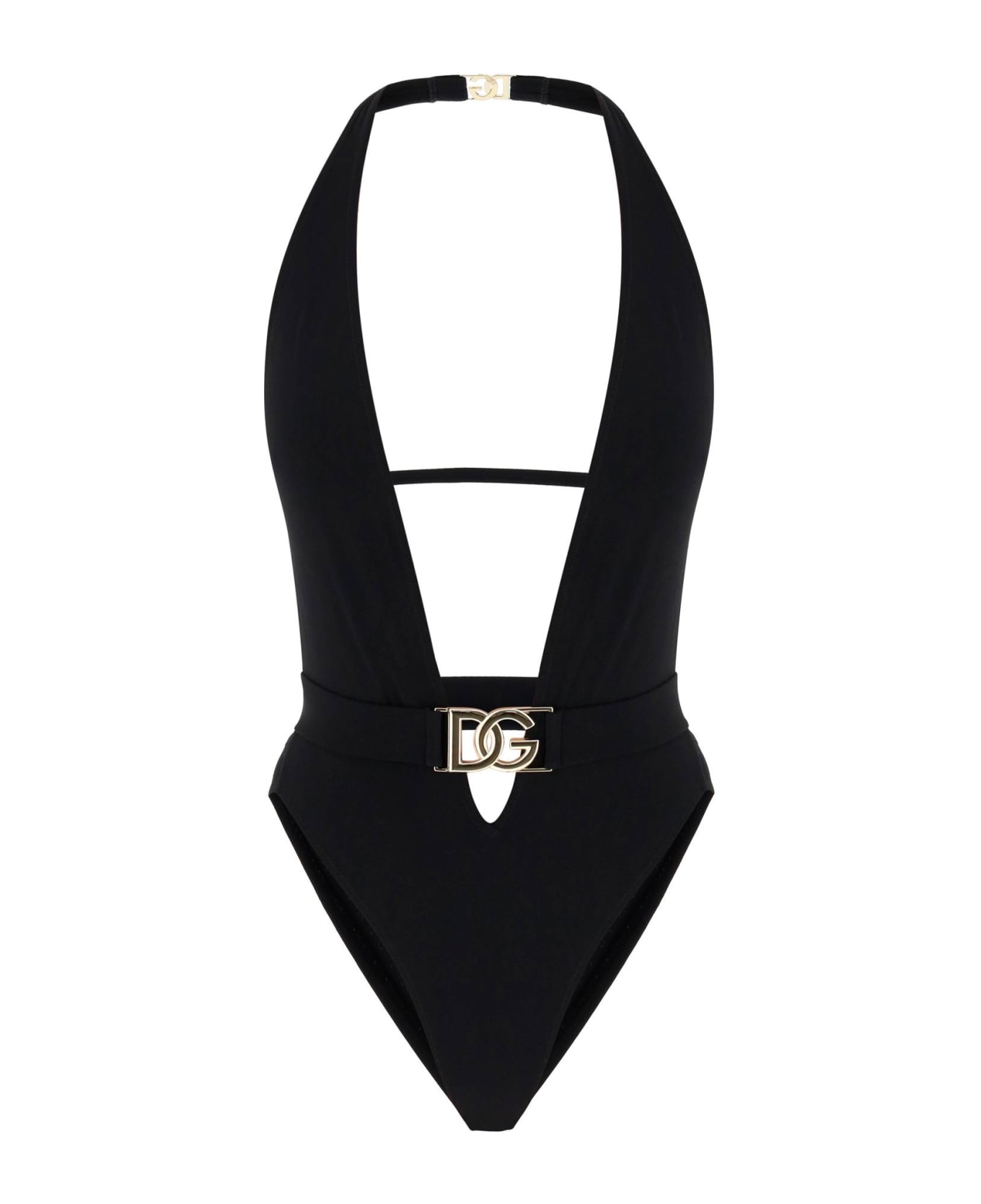 Dolce & Gabbana One-piece Swimsuit - NERO (Black) 水着