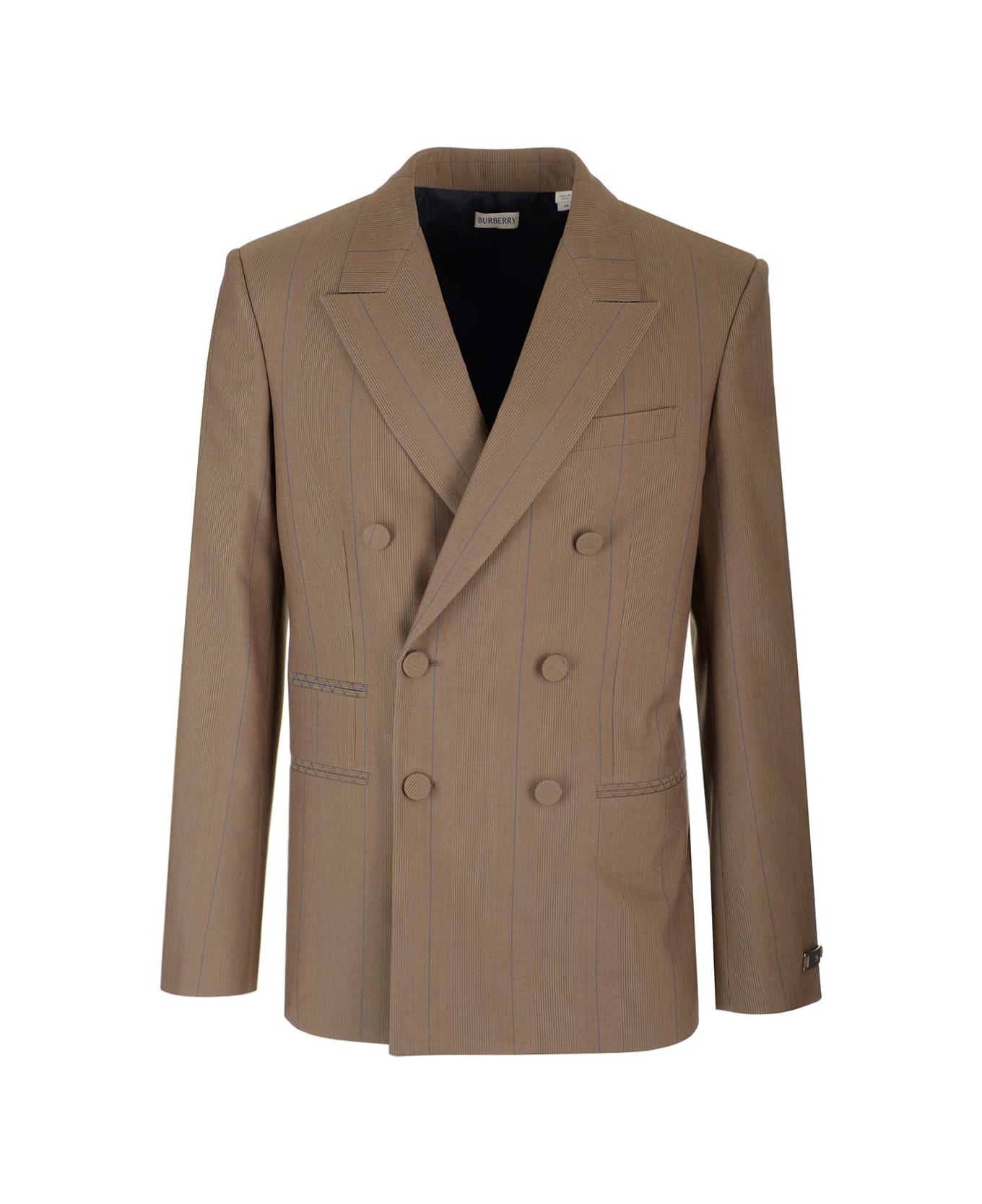 Burberry Wool Tailored Jacket - Brown