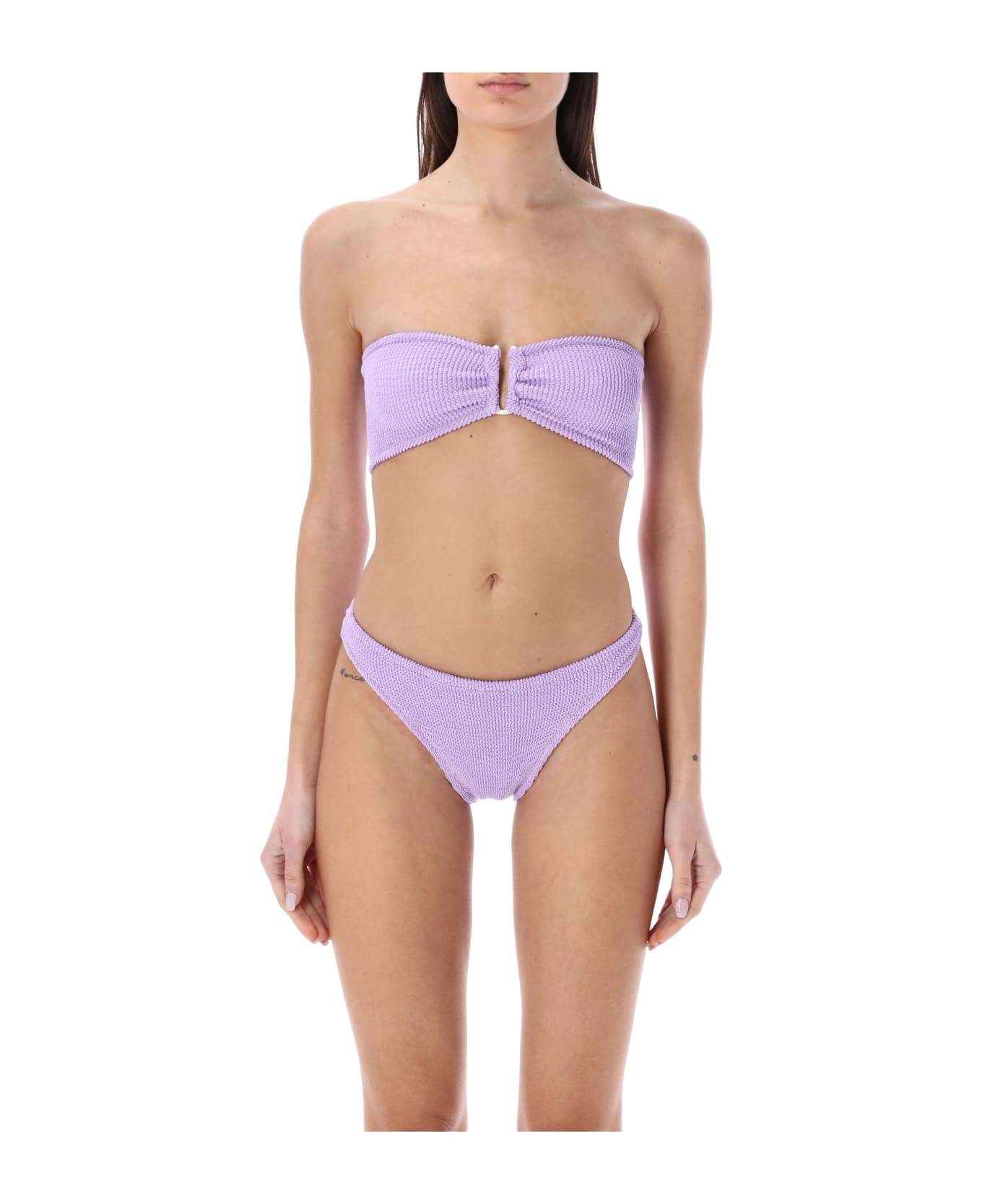 Reina Olga Ausilia Scrunch Bikini Set - LILLAC