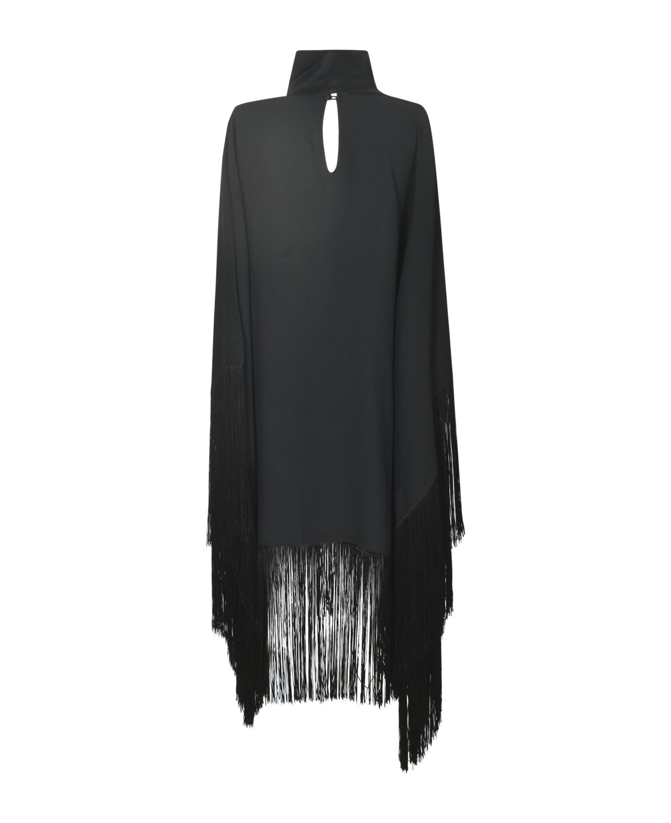 Taller Marmo Fringed Cape - Black