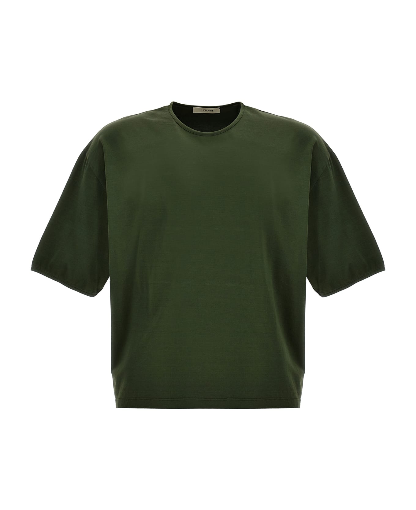 Lemaire Mercerized Cotton T-shirt - Green シャツ