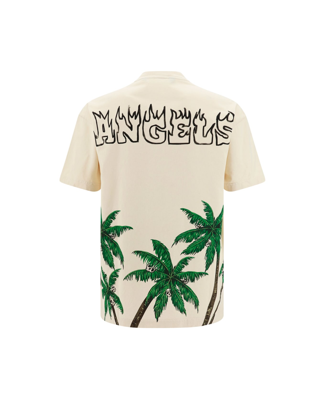 【関税無・国内発】 Palm Angels / Gothic Logo T-Shirt PALM ANGELS | Gothic Logo T-Shirt | Men | Off White | Flannels