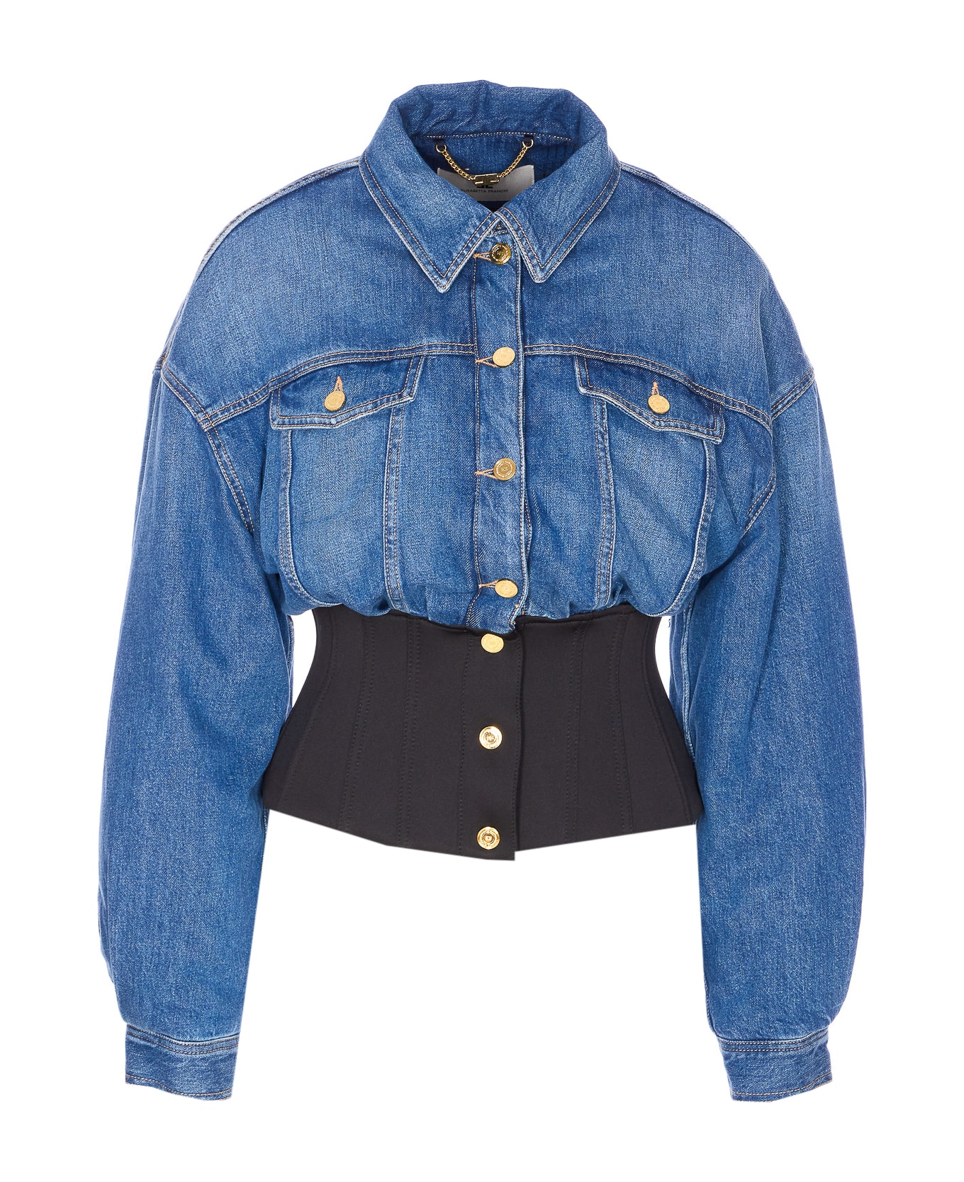 Elisabetta Franchi Denim Jacket - Blue