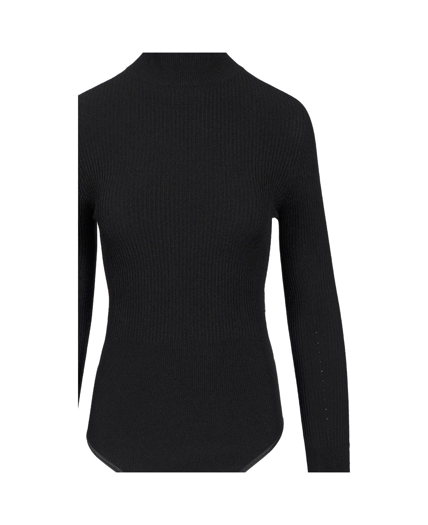 Alaia Long-sleeved Bodysuit - Black