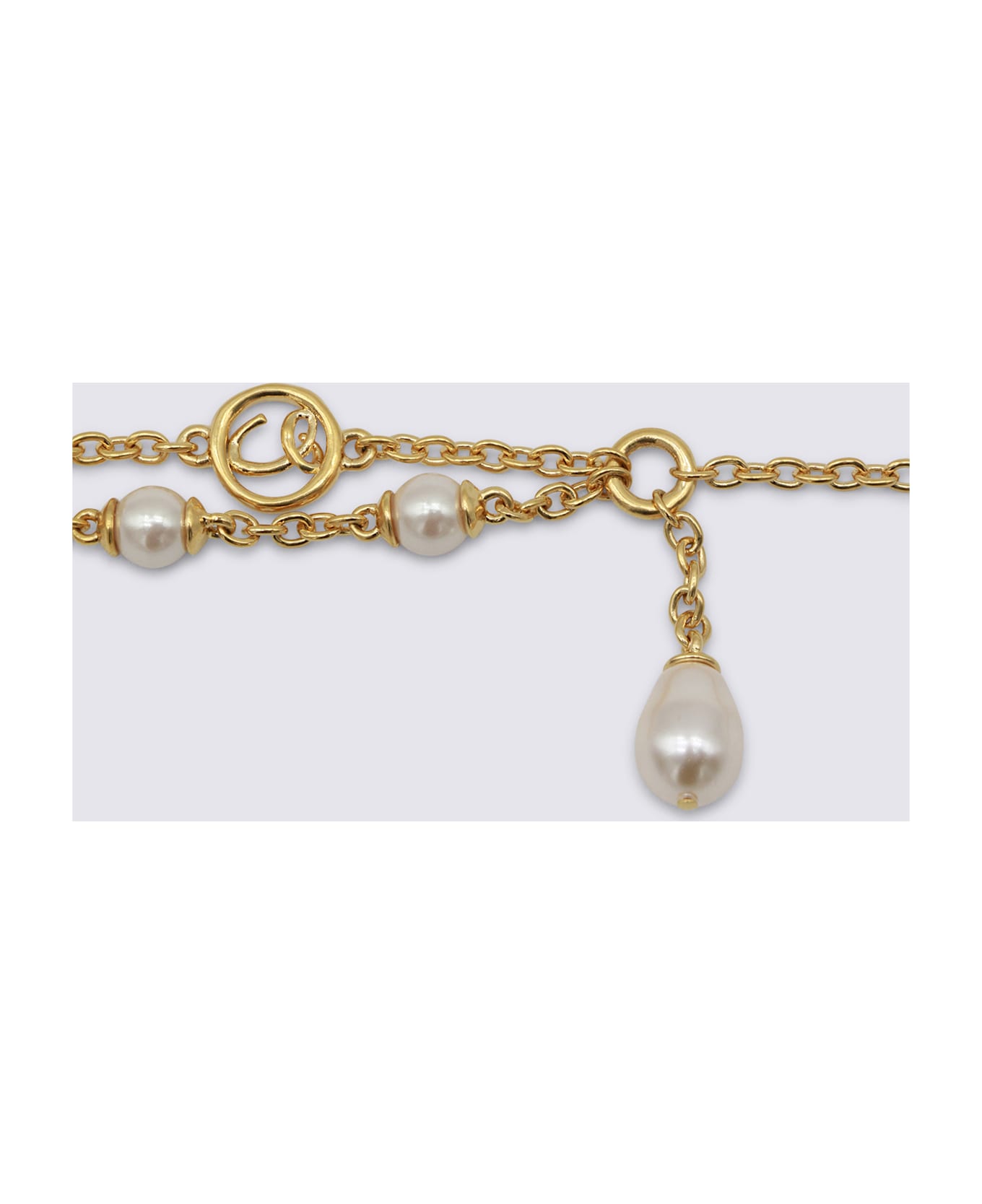 Chloé Gold And Pearly Bras Bracelet - GOLD/PEARLY