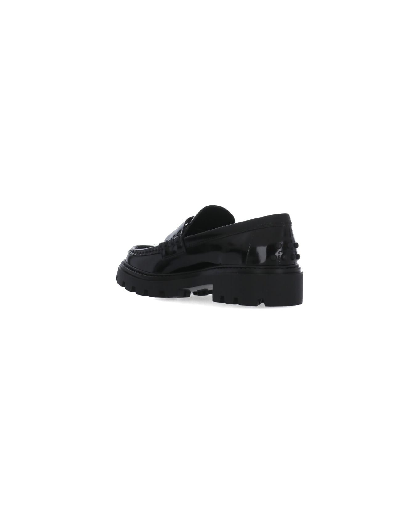 Tod's Penny Bat Chunky Loafers - Black ハイヒール