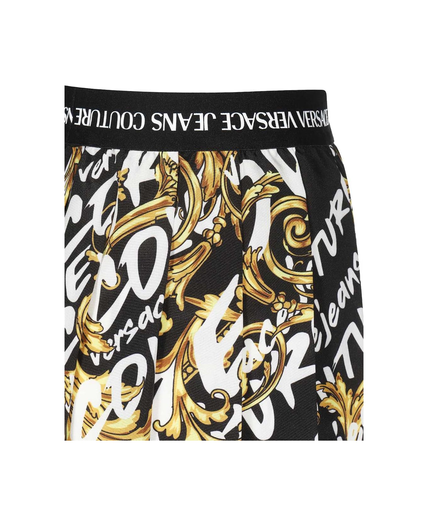 Versace Jeans Couture Printed Mini-skirt - black
