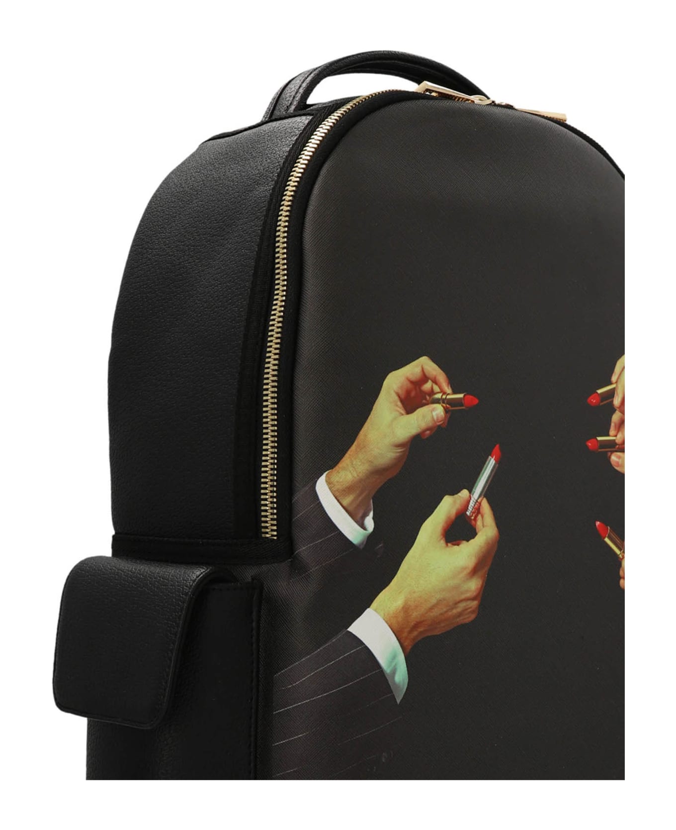 Seletti 'regimeenta Shit' Seenta X Toiletpaper Backpack - Black  