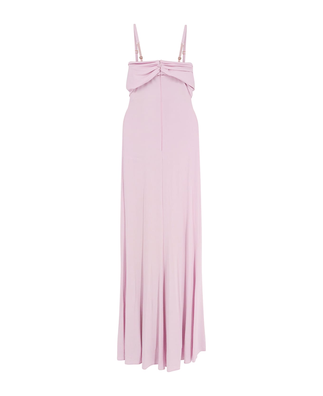 Elisabetta Franchi Red Carpet Stretch Viscose Long Dress - Pink