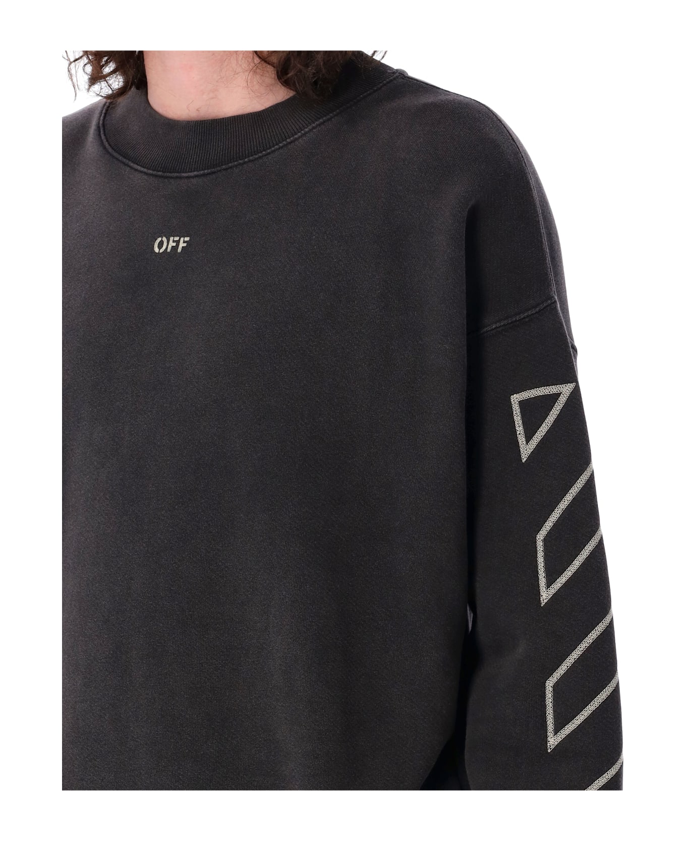 Off-White Martyrdom Arrow Skate Crewneck - VINTAGE BLACK