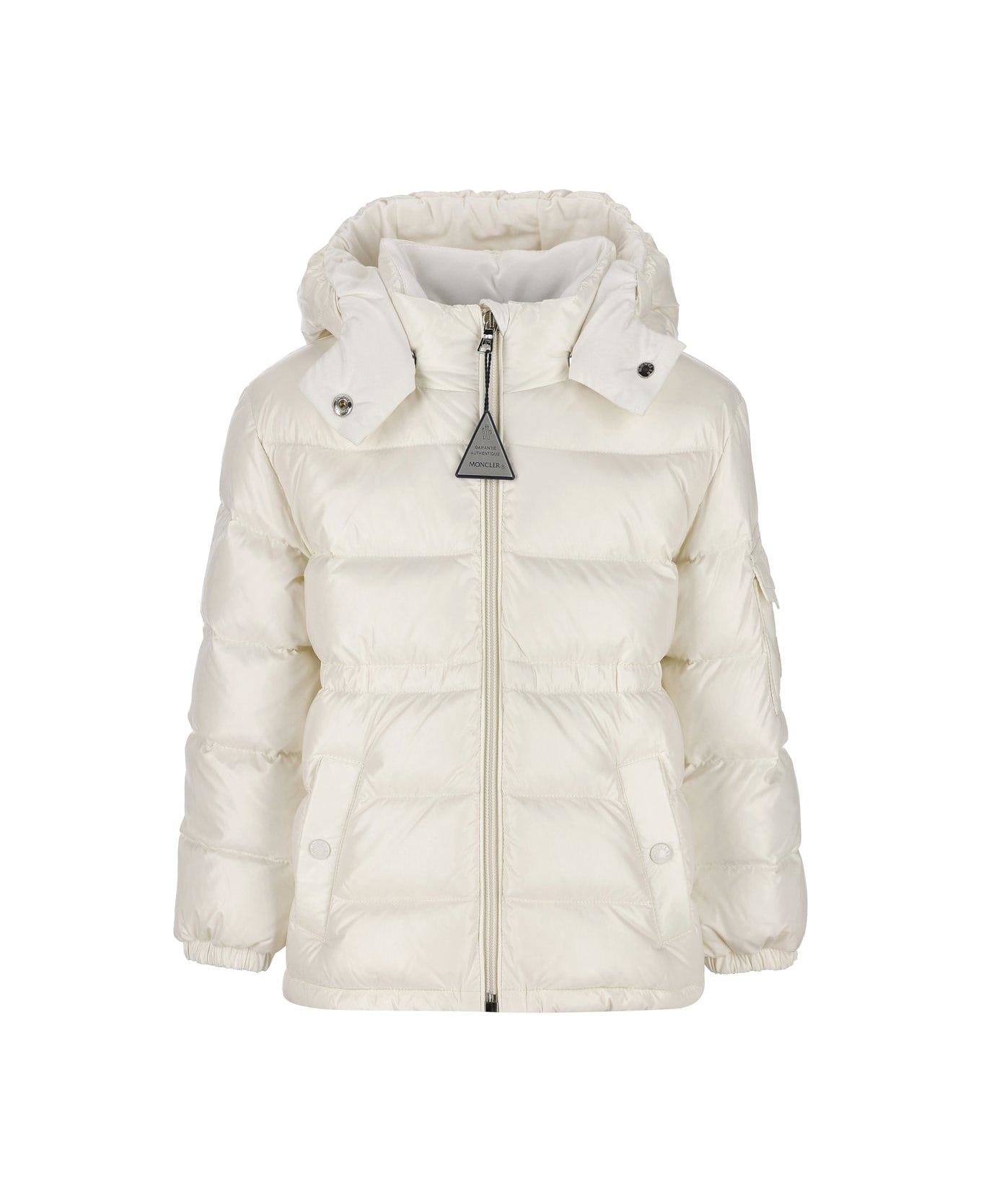 Moncler Ebre Zip-up Hooded Jacket - White コート＆ジャケット