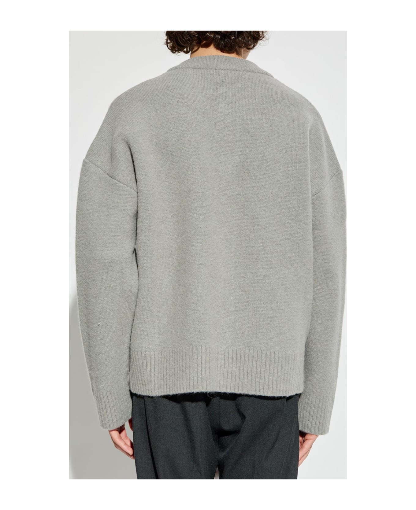 Ami Alexandre Mattiussi Cardigan With Logo - GREY