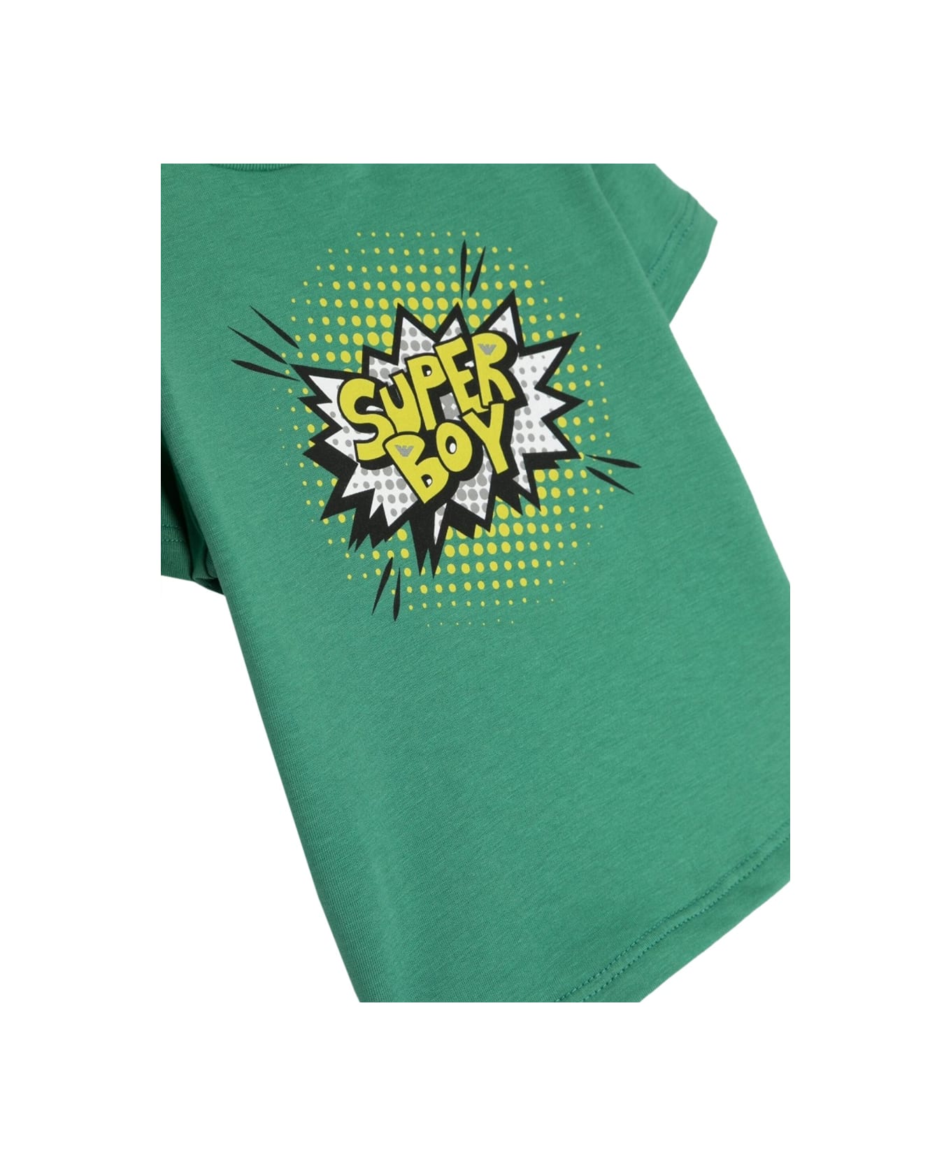 Emporio Armani Comic Print T-shirt - GREEN
