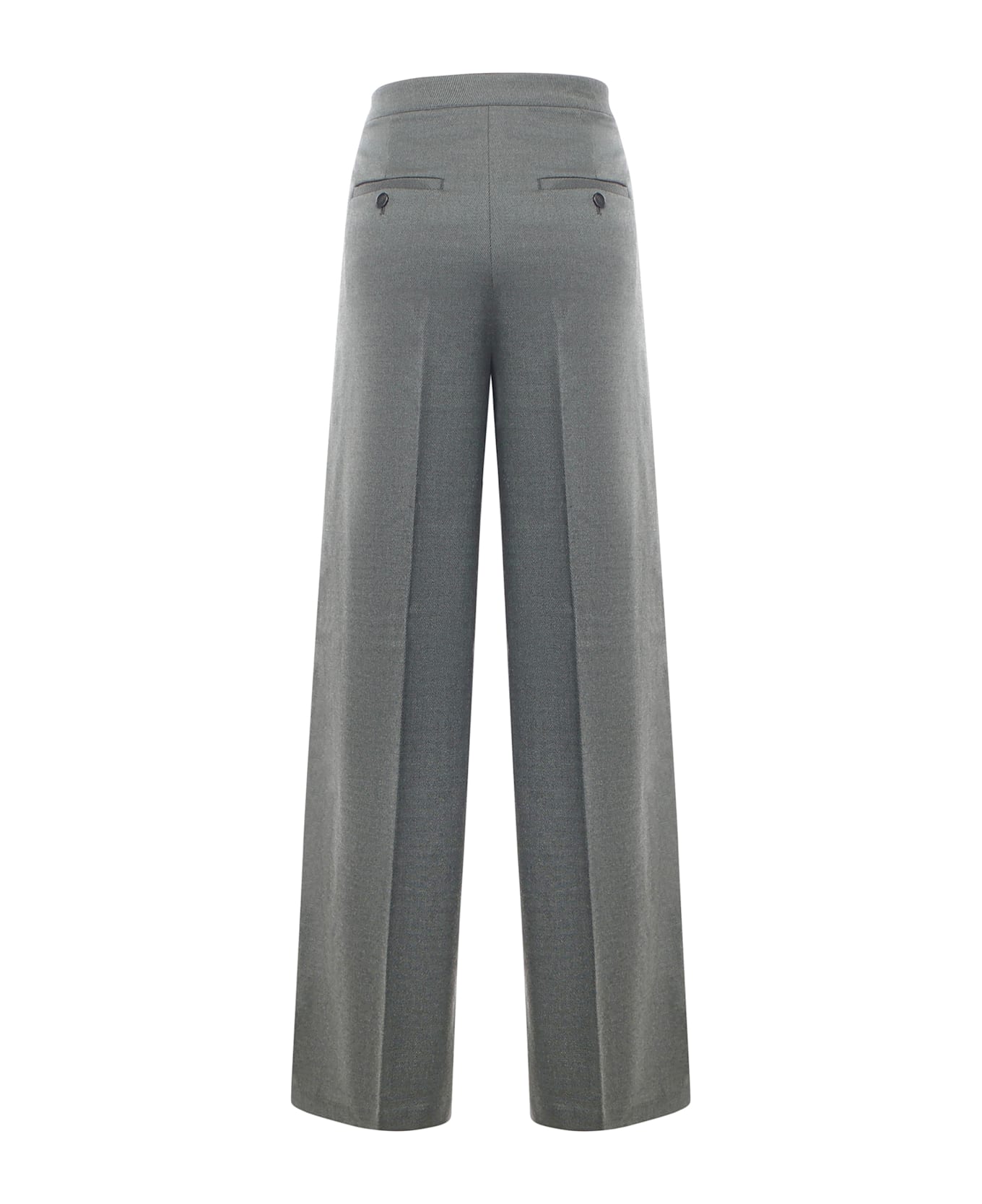 Pinko Placida Wool Blend Trousers - DARK FOREST