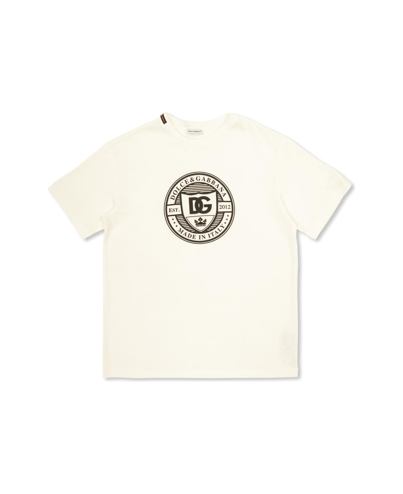 Dolce & Gabbana Kids T-shirt With Print - Bianco