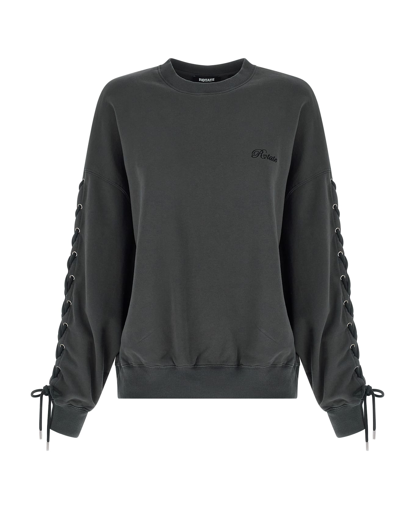 Rotate by Birger Christensen 'lacing Crewneck' Sweatshirt - Gray