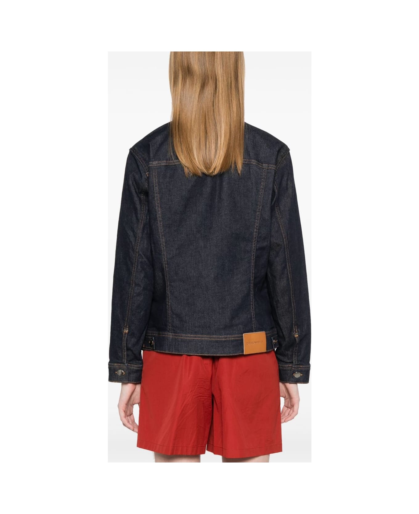 Emporio Armani Denim Cotton Jacket - Blue