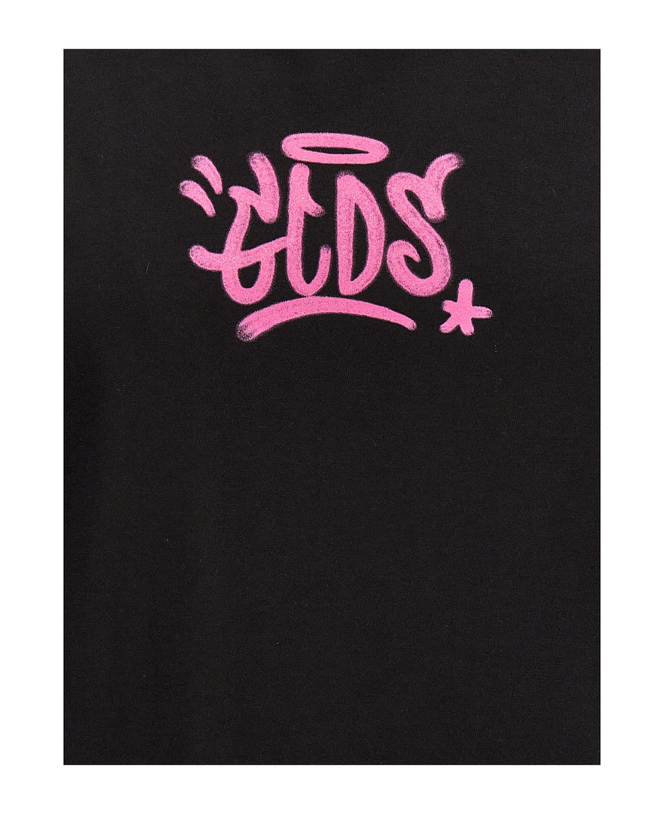 GCDS Logo Print T-shirt - Black シャツ