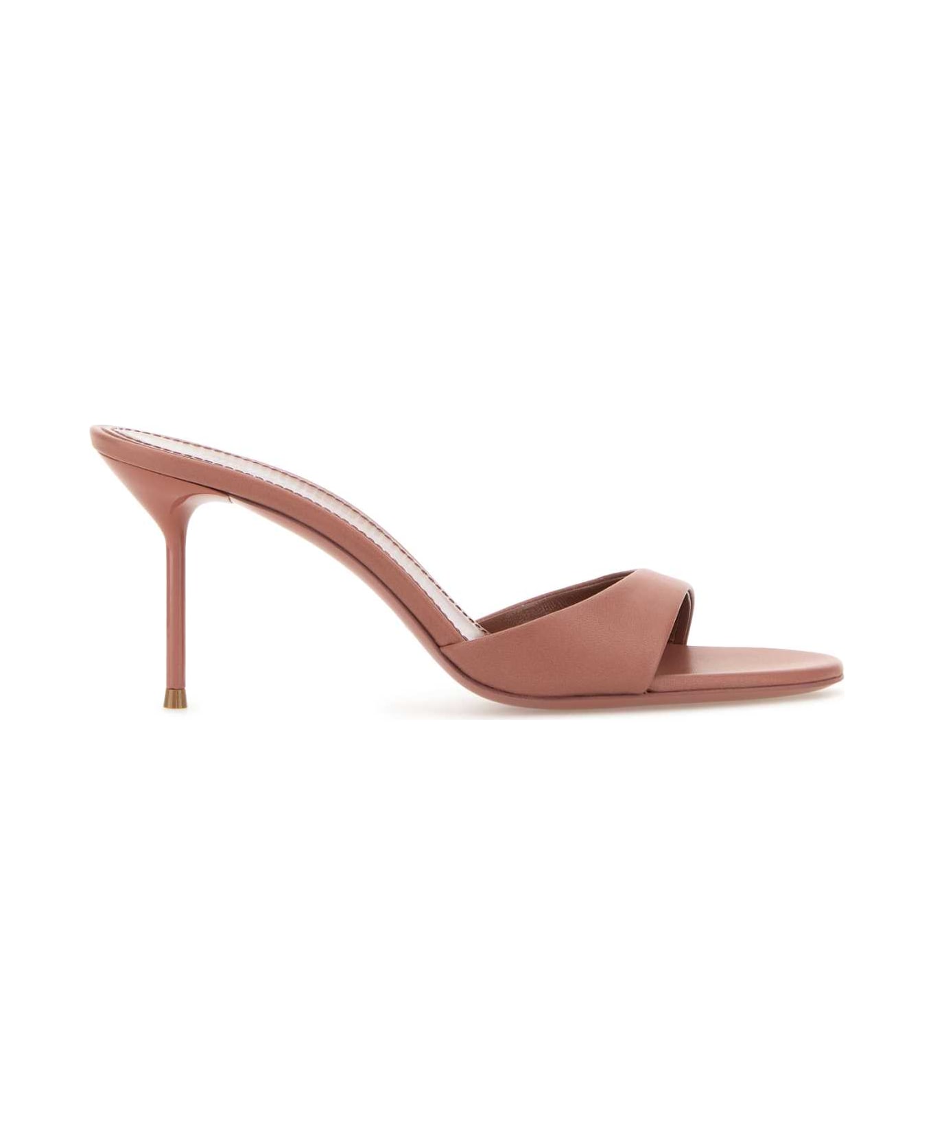 Paris Texas Antiqued Nappa Leather Lidia Mules - TEXASROSE