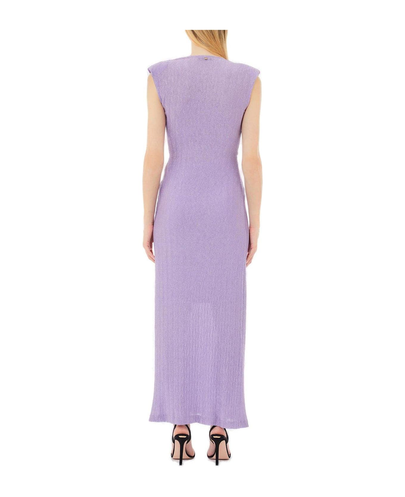 Liu-Jo V-neck Crossed Maxi Dress Liu-Jo - LILAC