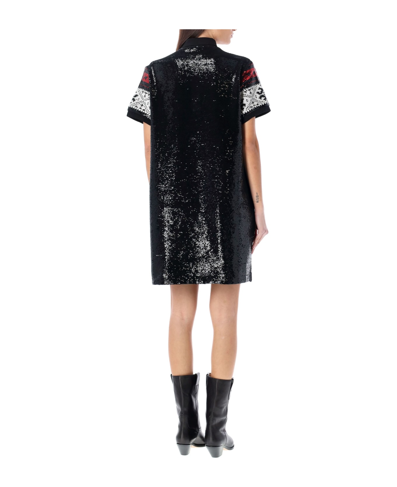 Polo Ralph Lauren Mini Dress - BLACK NORDIC SEQUIN ワンピース＆ドレス