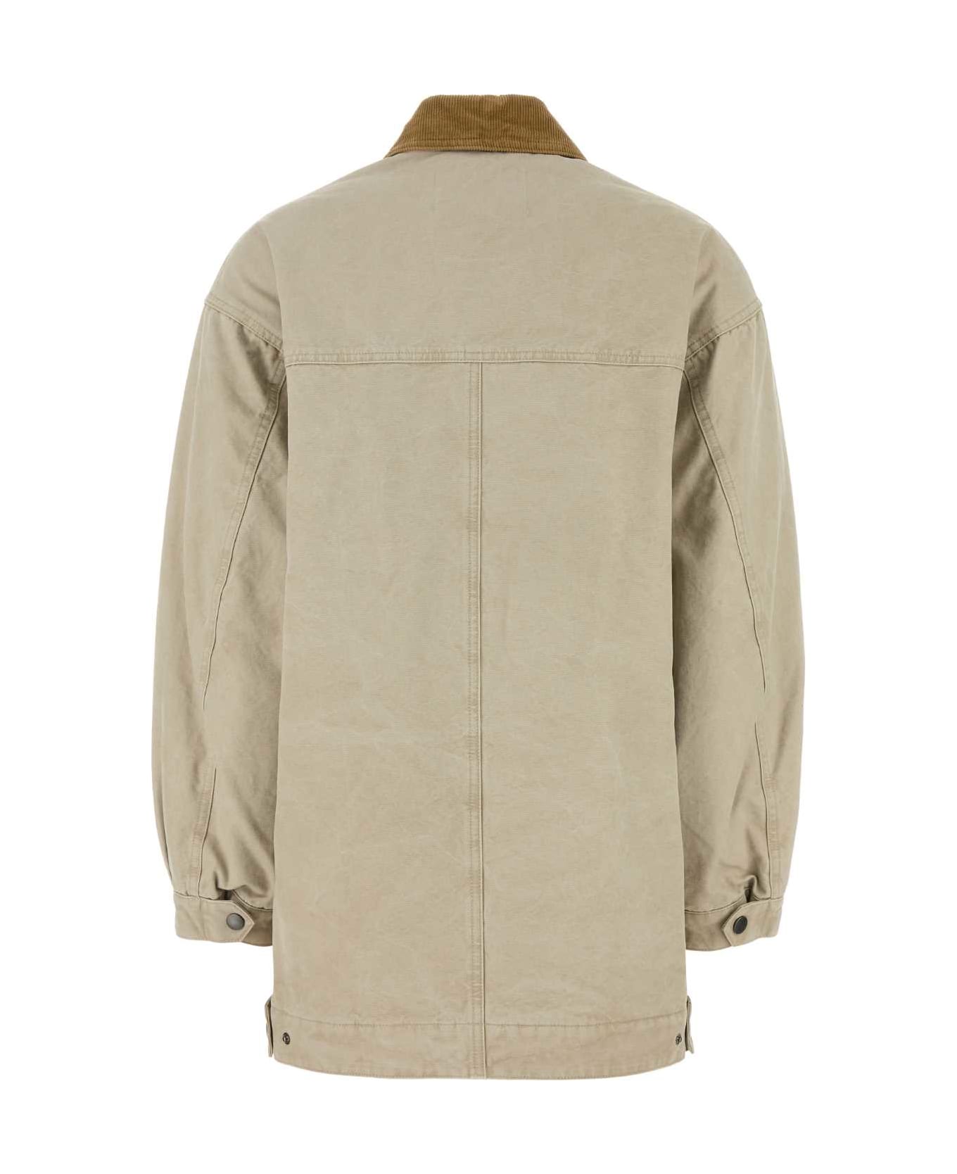 Marant Étoile Sand Canvas Kimelia Padded Jacket - ECRU